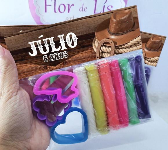 Massinha de Modelar Personalizada Festa Boiadeiro Menino