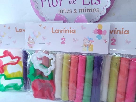 Massinha de Modelar Ursinha Aquarela com Cortadores