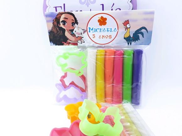 Massinha Modelar Forminhas Moana Desenho