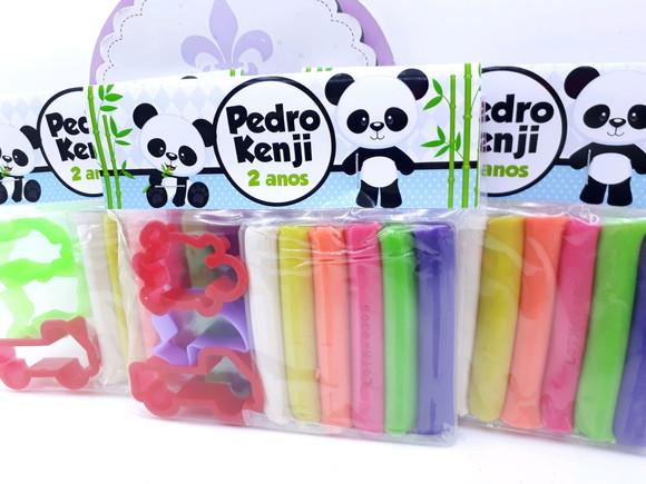 Massinha Modelar Panda Menino com Forminhas