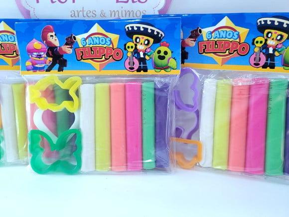 Massinha Personalizada Brawl Stars Game com Cortadores