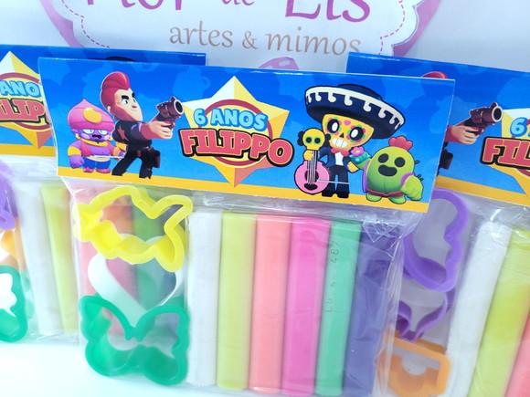 Massinha Personalizada Brawl Stars Game com Cortadores