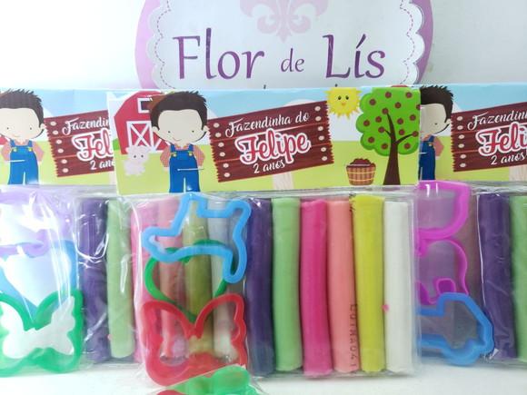 Massinha Personalizada Fazendinha com Cortadores