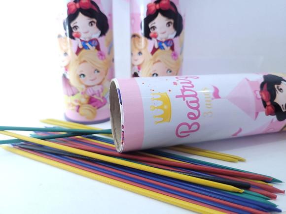 Pega Vareta Personalizado Princesas Lembrancinha Menina