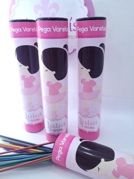 Pega Vareta Personalizado Bailarina Lembrancinha Menina