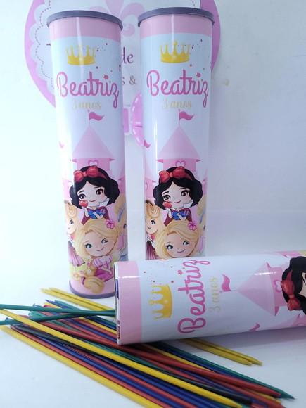 Pega Vareta Personalizado Princesas Lembrancinha Menina