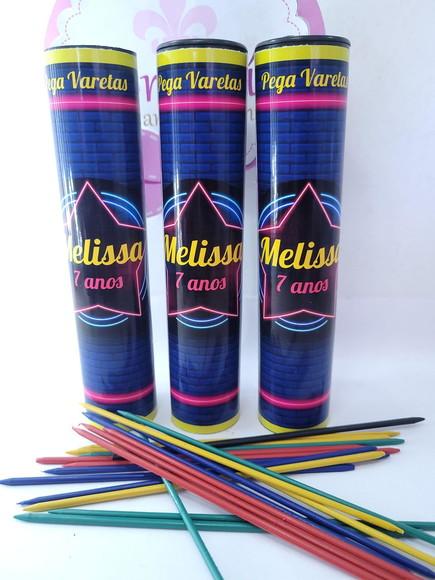 Pega Varetas Personalizado Lembrancinha Festa Neon