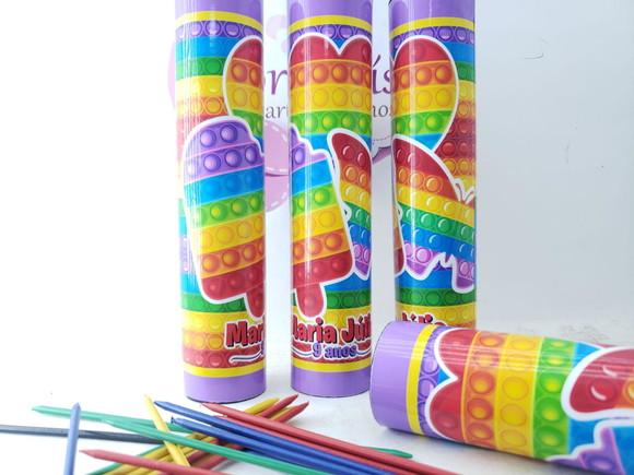 Pega Varetas Personalizado Pop It Colorido