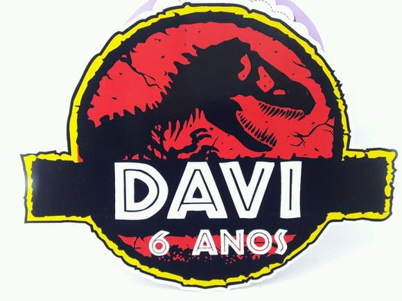 Placa 25cm Jurassic Park Dinossauros