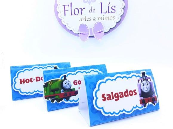 Plaquinhas Comidas Thomas e Seus Amigos