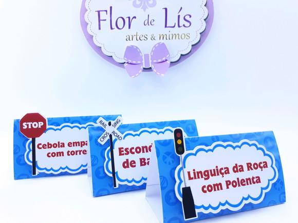 Plaquinhas Comidas Thomas e Seus Amigos