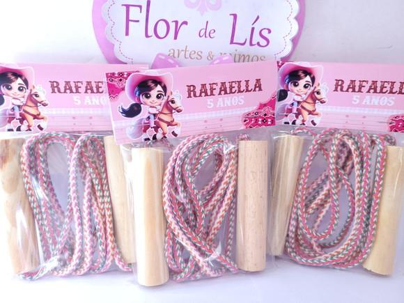 Pula Corda Personalizado Boiadeira Lembrancinha Fazendinha