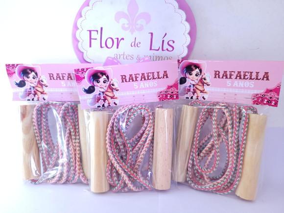 Pula Corda Personalizado Boiadeira Lembrancinha Fazendinha
