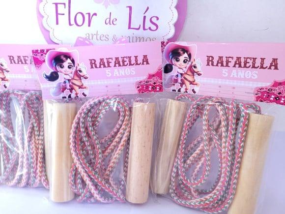 Pula Corda Personalizado Boiadeira Lembrancinha Fazendinha