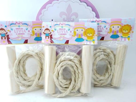 Pula Cordas Circo Rosa Menina