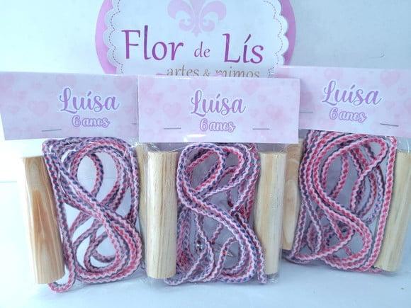 Pula Cordas Corações Aquarela Lembrancinha Menina