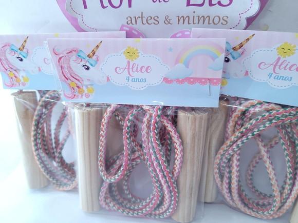 Pula Cordas Lembrancinha Unicórnio Personalizado