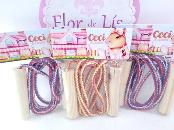 Pula Cordas Personalizado Capivara Menina Lembrancinha