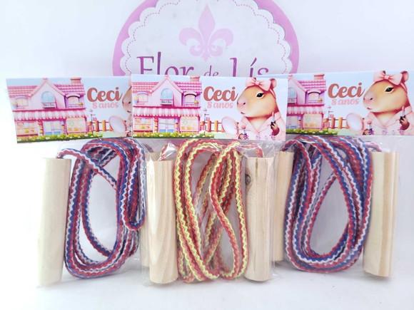 Pula Cordas Personalizado Capivara Menina Lembrancinha