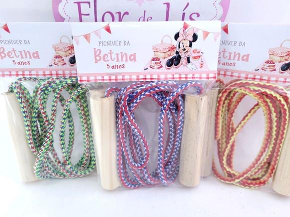 Pula Cordas Personalizado Piquenique da Minnie Lembrancinha