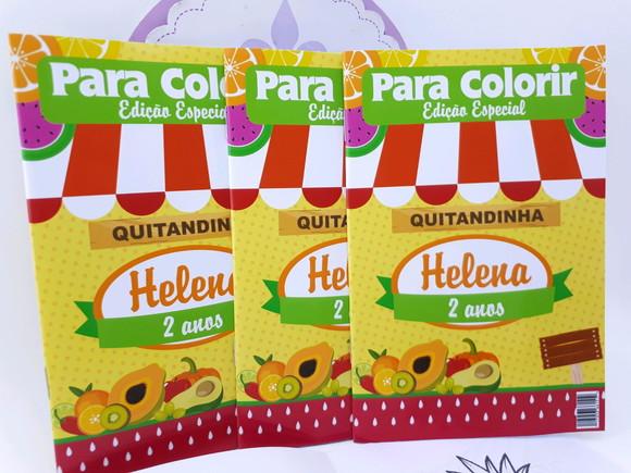 Revistinha Colorir Quitandinha Frutas