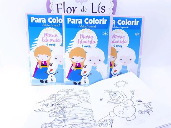 Revistinha Colorir Frozen Gelo Cute