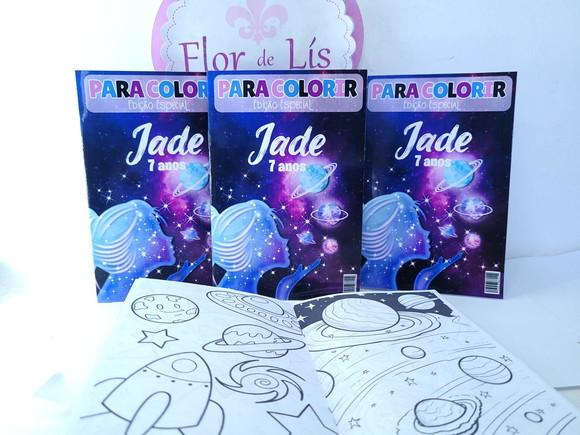 Revistinha de Colorir Meu Universo Galáxia