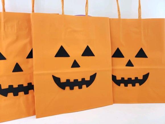Sacolinha G Abobora Halloween 22cm