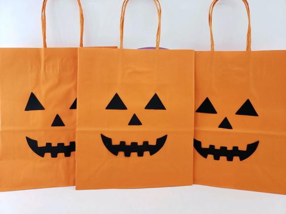 Sacolinha G Abobora Halloween 22cm