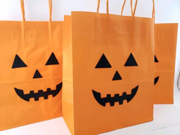 Sacolinha G Abobora Halloween 22cm