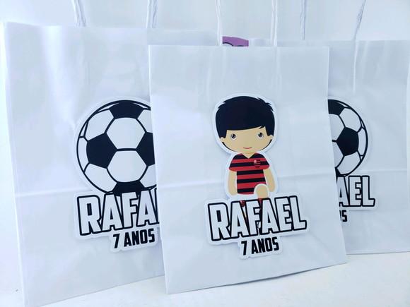 Sacolinha m Personalizada Futebol 22cm