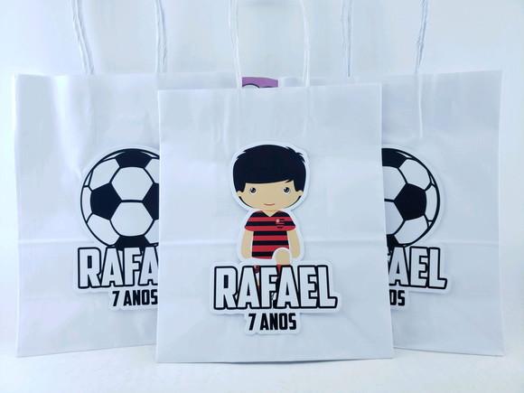 Sacolinha m Personalizada Futebol 22cm