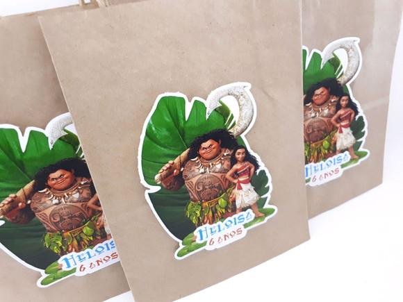 Sacolinha P Guloseimas Moana e Maui