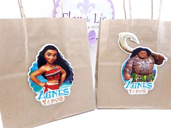 Sacolinha P Guloseimas Moana e Maui