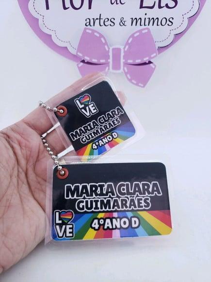 Tag Chaveiro Escolar Now United para Mochila e Lancheira
