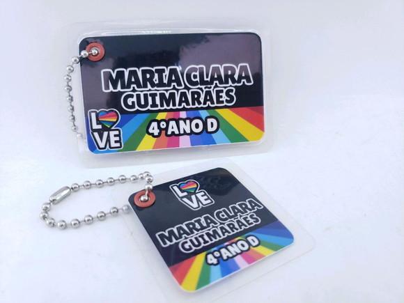 Tag Chaveiro Escolar Now United para Mochila e Lancheira