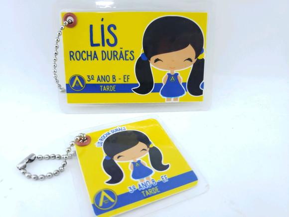 Tag Chaveiro Escolar para Mochila e Lancheira