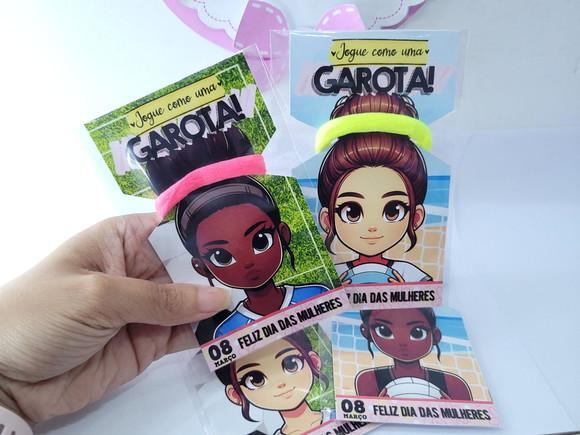 Tag Dia das Mulheres com Xuxinha de Cabelo Esportes Feminino