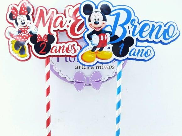 Topo Bolo Minnie ou Mickey