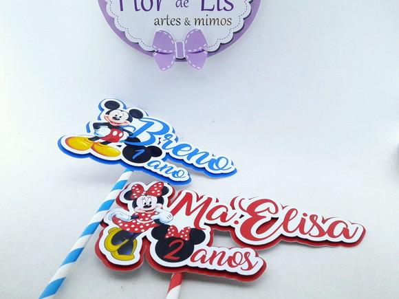 Topo Bolo Minnie ou Mickey