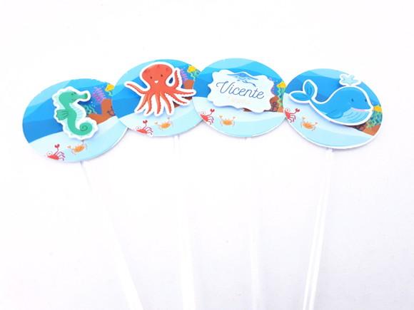 Topper Docinho Fundo do Mar 3d