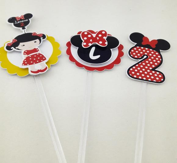 Topper Minnie Mouse Boneca Cute
