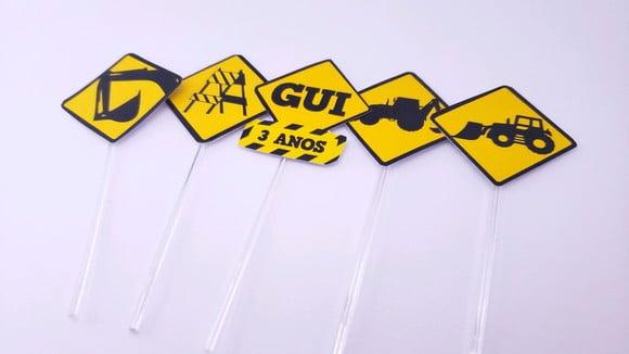 Topper Obras Caminhões Tratores Placas