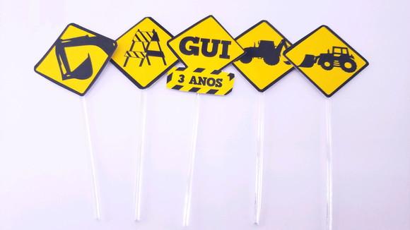 Topper Obras Caminhões Tratores Placas