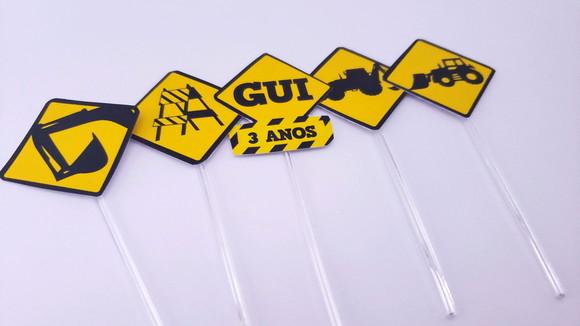 Topper Obras Caminhões Tratores Placas