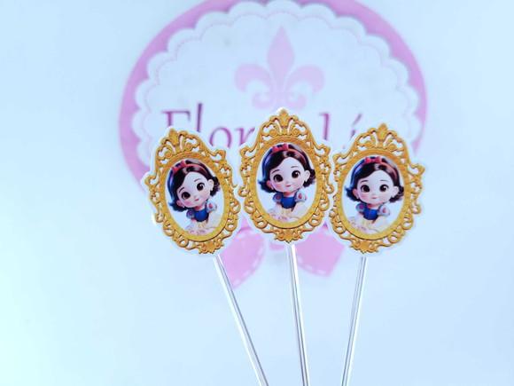 Toppers Docinhos Espelho da Branca de Neve Festa