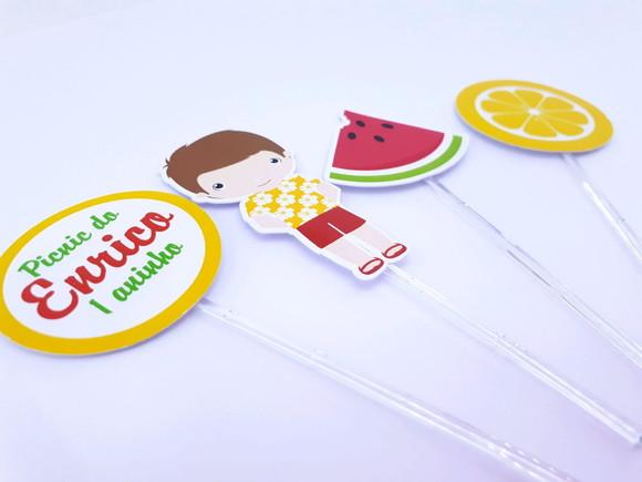 Toppers Picnic Menino Frutas