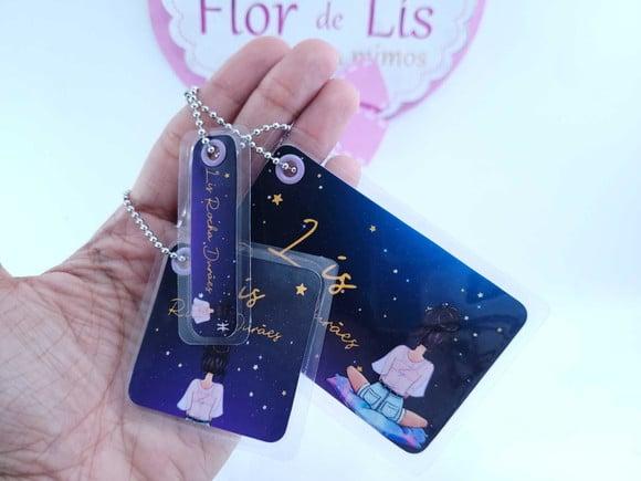 Trio Chaveiro Escolar Universo Mochila Lancheira e Estojo