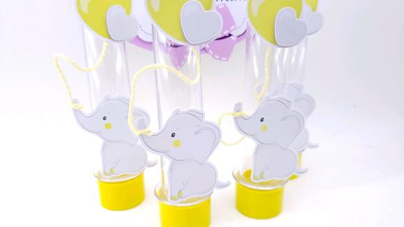 Tubete Elefantinho Balão Chá de Bebê