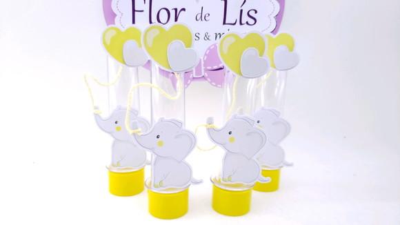 Tubete Elefantinho Balão Chá de Bebê
